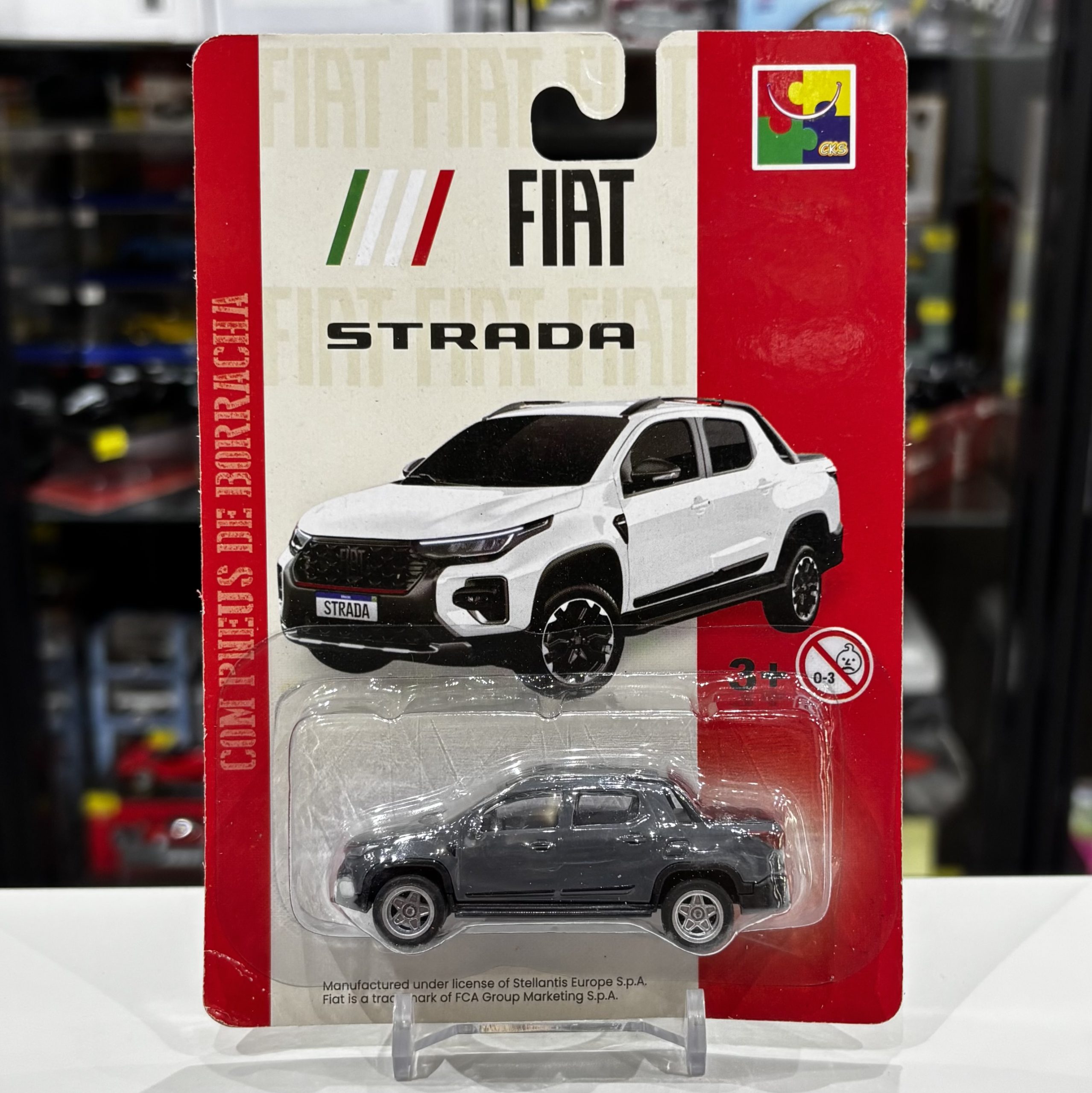CKS Fiat Strada Pickup dark grey with rubber tyres