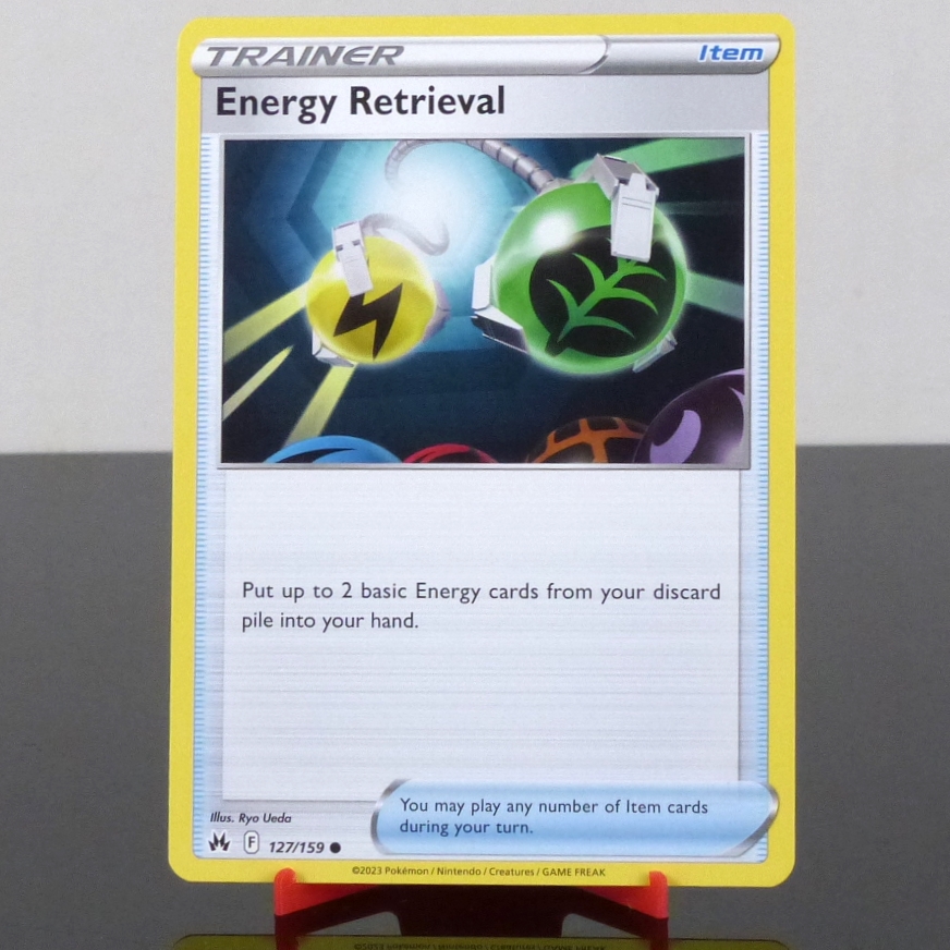 Pokémon 127/159 Energy Retrieval - Crown Zenith - Sword & Shield - 2023