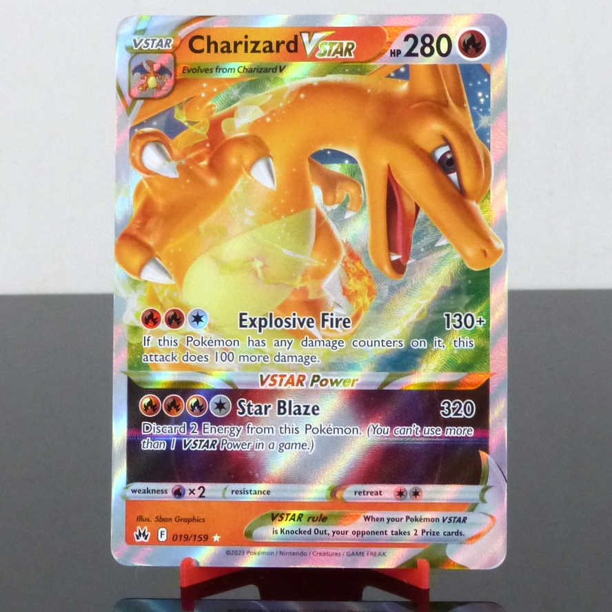 Pokémon 019/159 Charizard VStar - Holo - Crown Zenith - Sword & Shield - 2023
