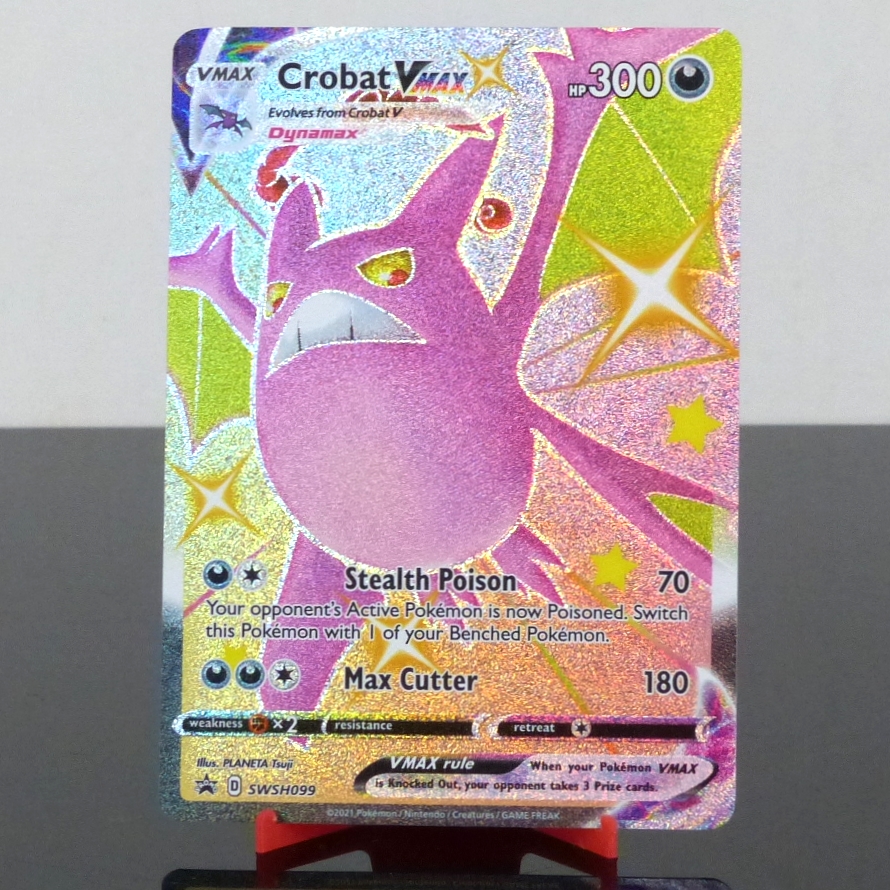Pokémon SWSH099 Crobat VMax - Holo - Black Star Promo - Sword & Shield - 2021