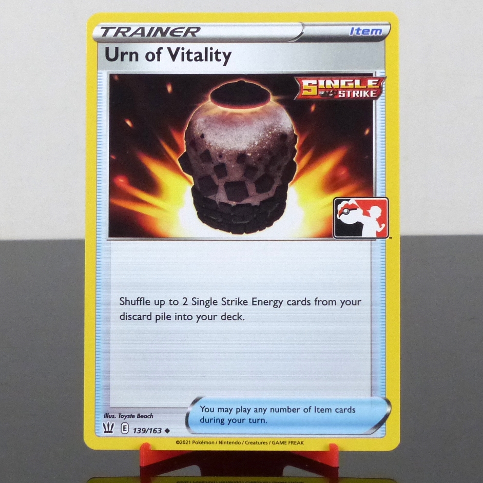 Pokémon 139/163 Urn of Vitality - Prize Pack Series One - Battle Styles - Sword & Shield - 2021