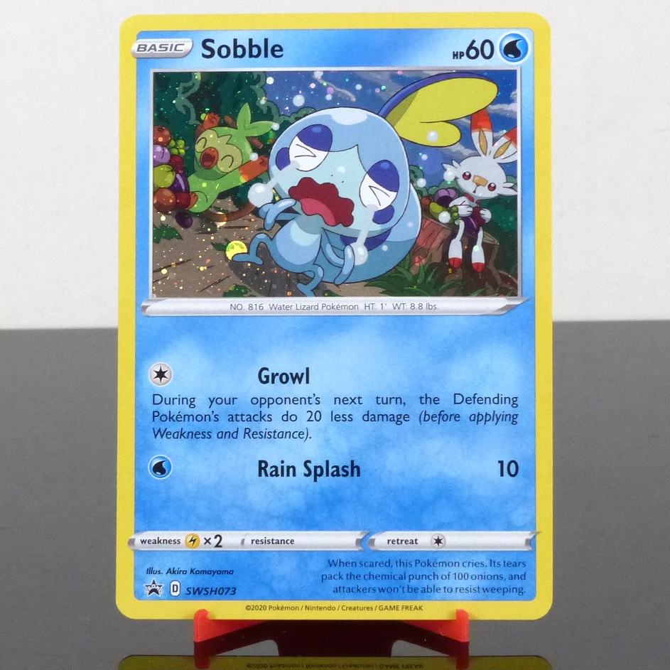 Pokémon SWSH073 Sobble - Cosmos Holo - Black Star Promo - Sword & Shield - 2020