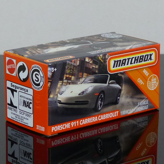 Matchbox 2020 Power Grabs 37/100 Porsche 911 Carrera Cabriolet BOXED SEALED