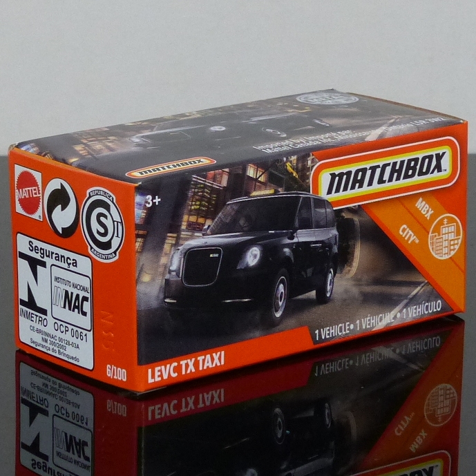 Matchbox 2020 Power Grabs 6/100 LEVC TX Taxi London Black Cab BOXED SEALED