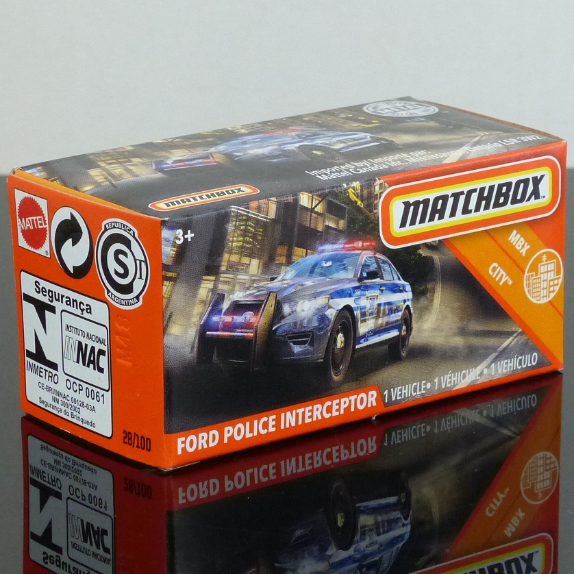 Matchbox 2020 Power Grabs 28/100 Ford Police Interceptor BOXED SEALED