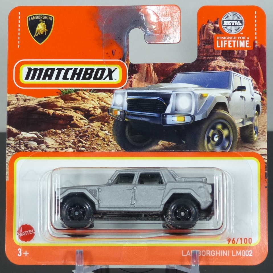 Matchbox Mattel 2024 96/100 Lamborghini LM002 silver CARDED SEALED