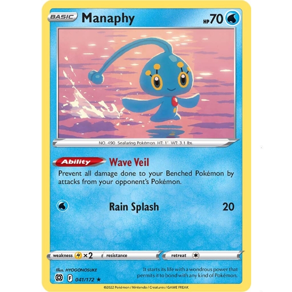 Pokémon 041/172 Manaphy - Brilliant Stars - Sword & Shield - 2022