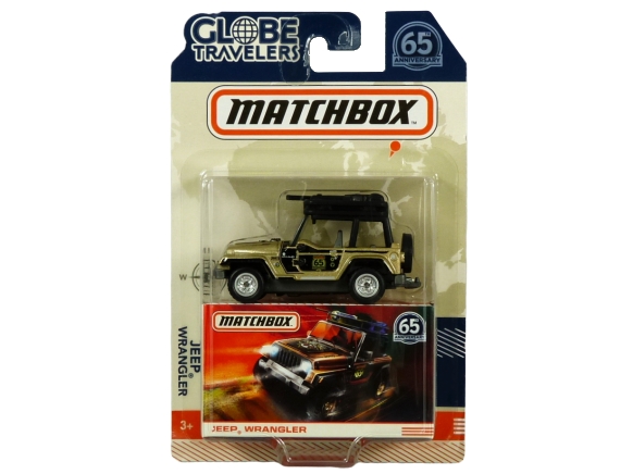 Matchbox Globe Travelers Jeep Wrangler gold & black