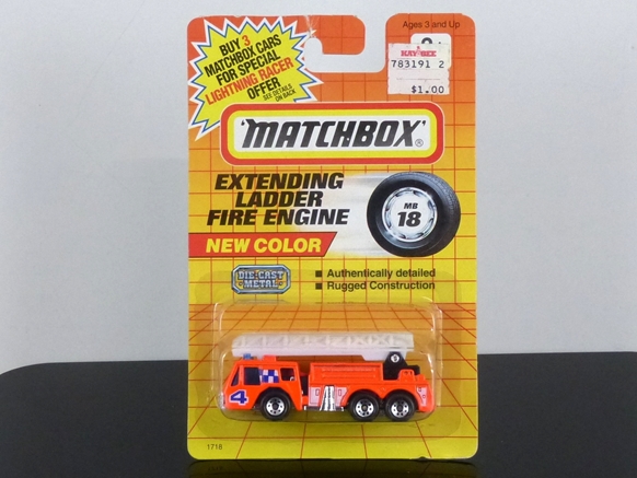 Matchbox International MI 134 MB-18 Oshkosh Fire Truck orange USA export version (Thailand) SEALED