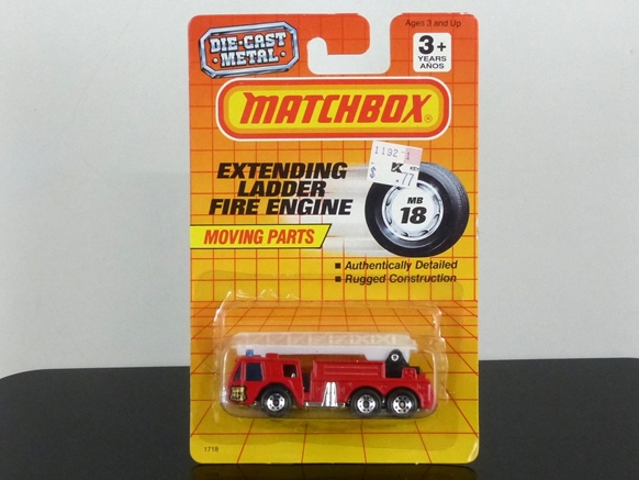 Matchbox International MI 134 MB-18 Oshkosh Fire Truck red with gold shield USA export version (Thailand) SEALED