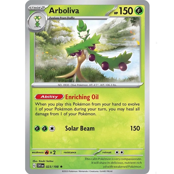 Pokémon 023/198 Arboliva - Non Holo Deck Exclusive - Base Set - Scarlet & Violet - 2023