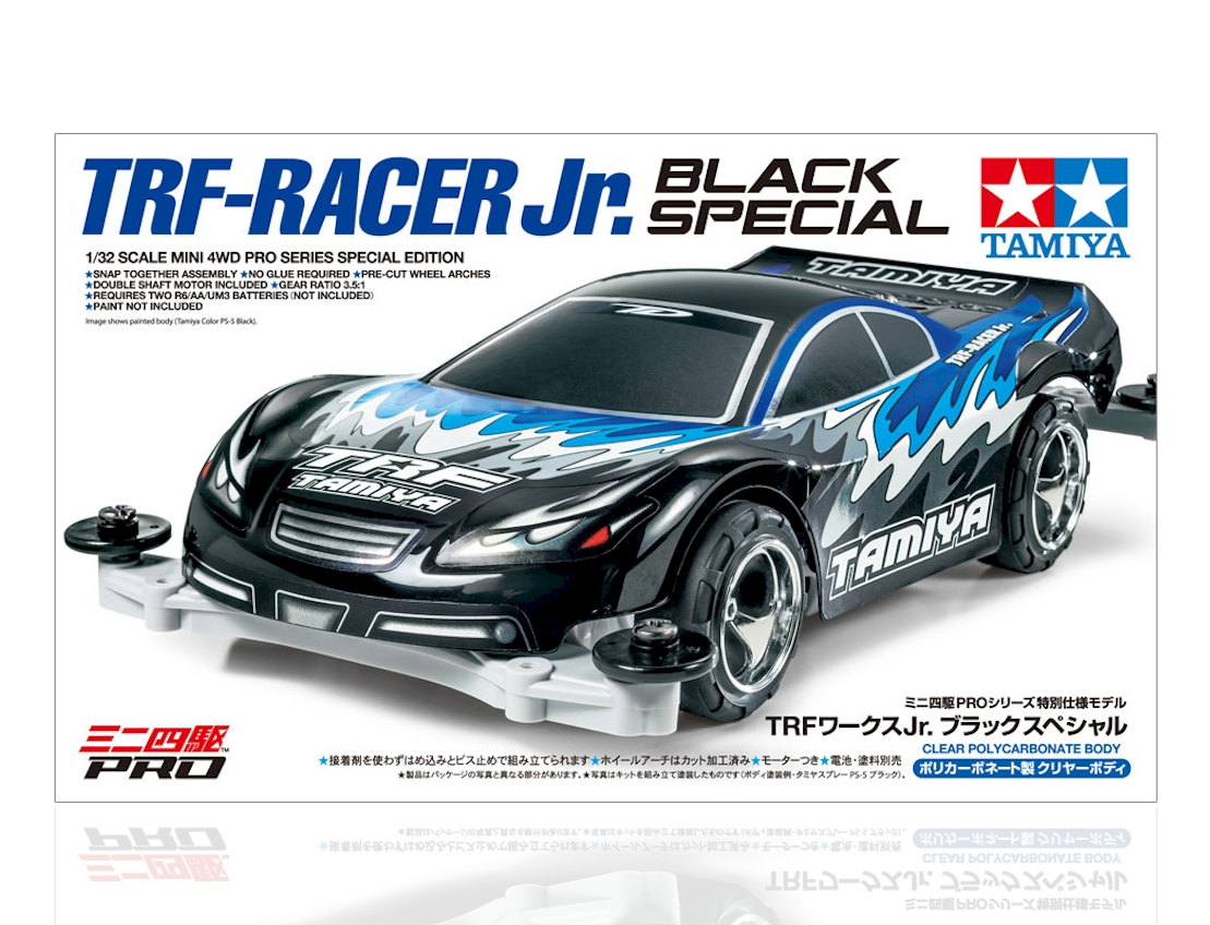 Tamiya 95550 Mini 4WD Pro 1:32 TRF Racer Black Special (Polycarbonate body) MS Chassis