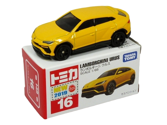 Tomica 016 Lamborghini Urus yellow "NEW 2019" BOXED SEALED