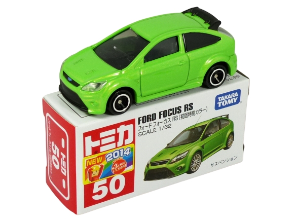 Tomica 050 Ford Focus RS “Japanese First Edition” ultimate green "NEW 2014" BOXED SEALED