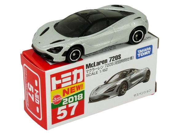 Tomica 057 McLaren 720S “First Edition” silver grey “New 2018” BOXED SEALED