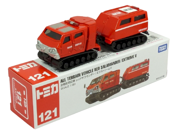 Tomica 121 All Terrain Vehicle Red Salamander Extreme V BOXED SEALED