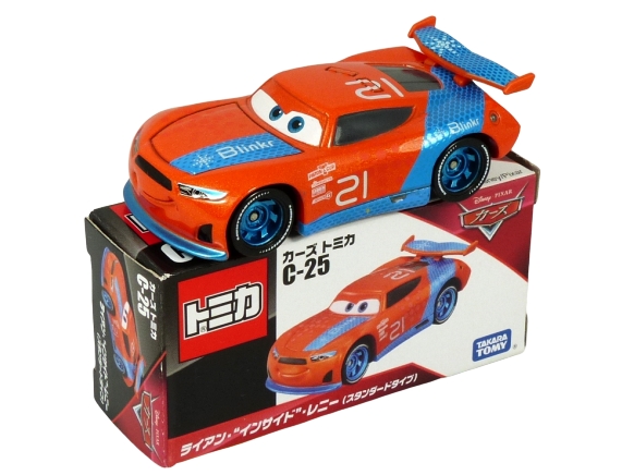 Tomica Disney Pixar Cars 3 C-25 Ryan "Inside" Laney stock car BOXED