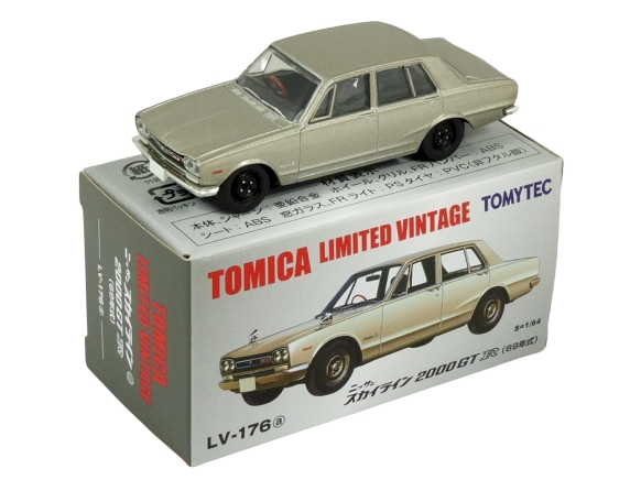 Tomica Limited Vintage Neo LV-176a 1:64 Nissan Skyline 2000 GT-R silver